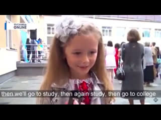 free украинская девочка о том почему хочет пойти в школу hd