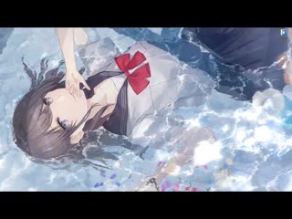 free девушка в школьной форме лежит в воде живые обои для wallpaper engine hd