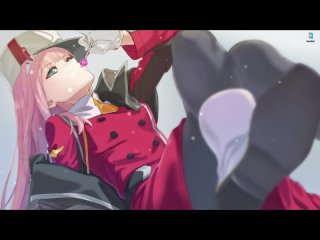 free zero two в красной униформе из darling in the franxx живые обои для wallpaper engine hd