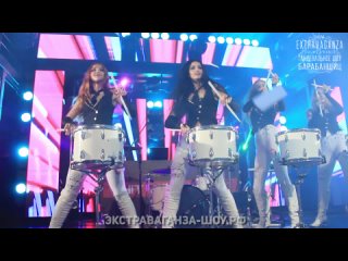 free барабанщицы на корпоратив громко ярко женское барабанное шоу drum show extravaganza hd