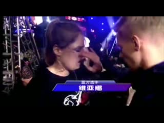 free чемпионка беларуси по кикбоксингу виктория дворянинович вышла под бчб флагом на турнире мма в китае hd