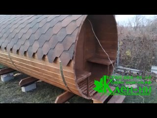 free баня бочка 6 метров с крыльцом под ключ в большом болдино hd