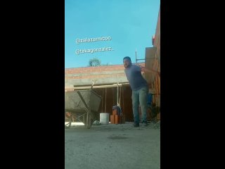 free ведро с цементом улетело прямо в камеру hd