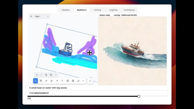 free интересная рисовалка с нейросетями comfy deploy может в реальном времени преобразовывать скетчи в красивые картины hd
