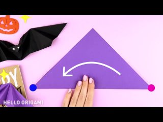 free летучая мышь из бумаги машет крыльями halloween paper flapping bat hd