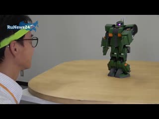 free японские ученые научились управлять роботом gundam силой мысли hd