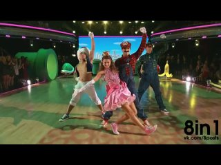 free танец марио и принцессы пич на американском шоу танцы со звёздами dancing with the stars mario and princess peac hd