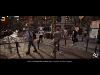 free анимация случайных людей в играх на unreal engine 5 с использованием по anima 5 hd