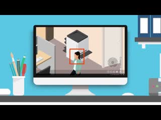 free анимационный ролик для демонстрации функционала модуля управления поворотной камеры hd