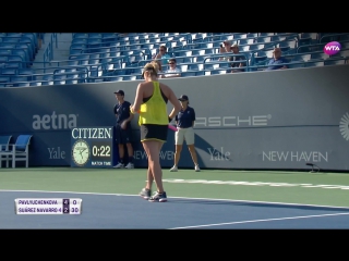 free теннис wta atp павлюченкова победила суарес наварро и вышла в 14 финала в нью хэйвене видео лучшие моменты матча hd