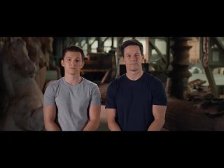 free лютые том холланд и марк уолберг в промо ролике киноадаптации uncharted hd