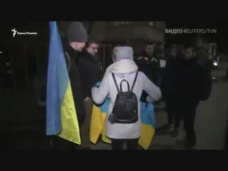 free в варшаве кракове лодзе и др польских городах прошли акции против пиратского захвата украинских моряков и российской hd