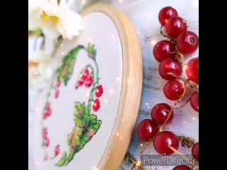 free смородиновый веночек по моей схеме вышила леся кущак hd