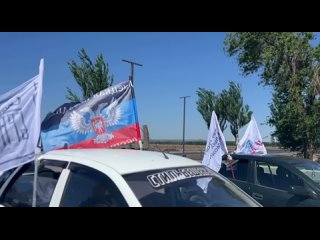 free в донецке прошел автопробег в преддверии великого праздника дня победы его организовали в президентской платформе hd