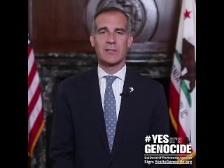 free мэр лос анджелеса эрик гарсетти обратился с призывом к президенту сша джо байдену признать геноцид армян hd