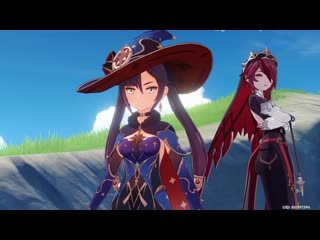 free genshin impact v3 5 загадка средь людей эола эмбер ноэлль и кли розария мона и тимей hd