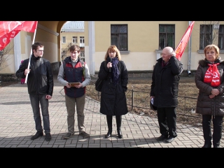 free член правления снт нева прокопьева м в митинг в металлострое 27 03 2016 hd