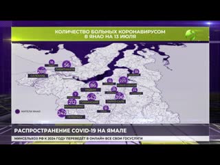 free карта распространения коронавируса по янао на 13 июля 2020 hd