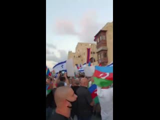 free акция азербайджанцев перед посольством армении в израиле hd
