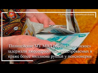 free полицейские в ногинске задержали лжесоцработниц подозреваемых в краже более миллиона рублей у пенсионерки hd