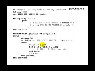 free lesson 31 vhdl example 17 4 bit gray code to binary hd