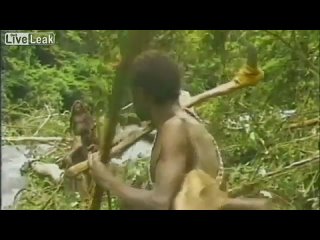 free племя дикарей впервые встречает белого человека новая гвинея 1976 hd