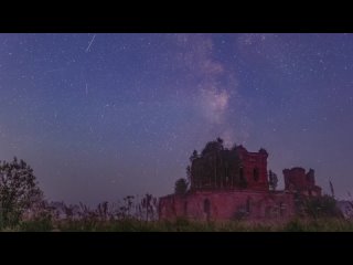free закат луны и млечный путь в смоленской области в середине лета 17 07 2024 hd