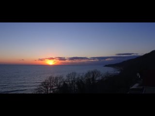 free таймлапс закат над морем лазаревское сочи чёрное море 28 марта 2022 hd