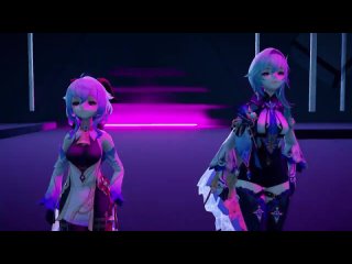 free hellovenus 헬로비너스 위글위글 wiggle wiggle genshin impact mmd eula ganyu hd