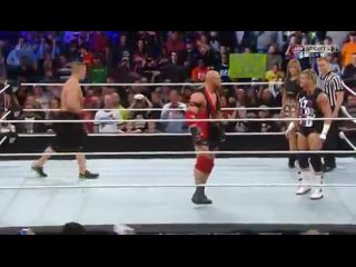 free raw 1 декабря матч 5 райбэк джон сина и дольф зигглер против люка харпера сэта роллинса и кейна hd
