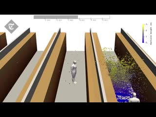 free 3d модель показывает как кашель в помещении может распространять облако коронавируса hd