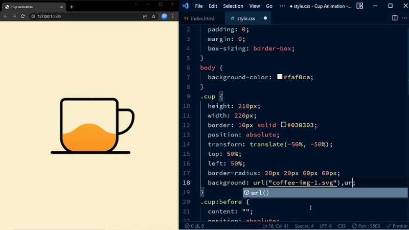 free css cup animation css animation tutorial hd
