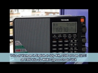 free stimme vietnams in englisch am 04 07 2018 um 1 uhr utc auf 7315 khz via whri cypress creekusa hd