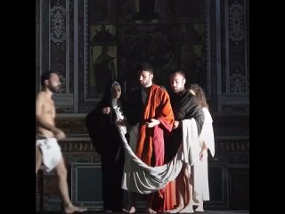 free итальянская театральная труппа оживляет картины великого караваджо на сцене hd