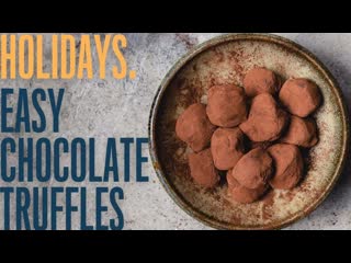 free easy dark chocolate truffles to make at home for special occasions hd