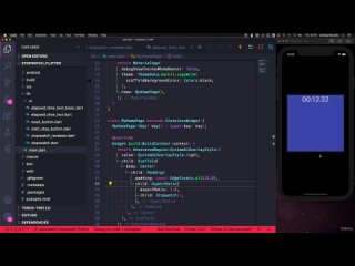 free build a flutter stopwatch app with custom ui and animations hd