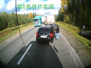 free братки решили поиметь бабла с дальнобойщикано обломались hd